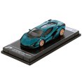 thumbnail image 3 of Lamborghini Sian FKP 37 Blu Uranus Blue Metallic "Hypercar League Collection" 1/64 Diecast Model Car by PosterCars, 3 of 3