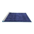 thumbnail image 2 of Ahgly Company Machine Washable Indoor Square Persian Blue Bohemian Area Rugs, 3' Square, 2 of 4