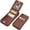 Brown, variant on REQO iPhone XR Case Wallet with Credit Card Holder, Premium Leather Magnetic Clasp Kickstand Heavy Duty Protective Cover for iPhone XR 6.1 Inch(Black)