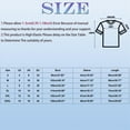 thumbnail image 3 of Towmus Womens Plus Size Tops 3/4 Sleeve Crew Neck Casual Tunic Tops Patch Color Dressy Blouses Summer Shirts, 3 of 6