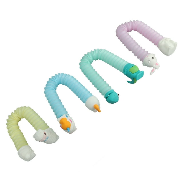 Juguete Sensorial BuyWeek Pop Tubes 4 Piezas Autismo