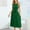 Green, variant on Gspmoly Summer Dresses, Women Summer Casual Neck Dress Sleeveless Belted Pleated Beach Dresses Wedding Dresses for Women Clearance