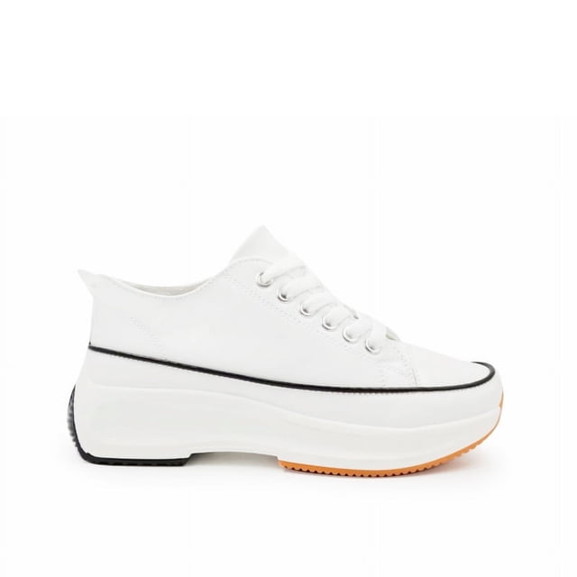 Zapatillas Slipper Platform White con plataforma de 5,5 cm para mujer