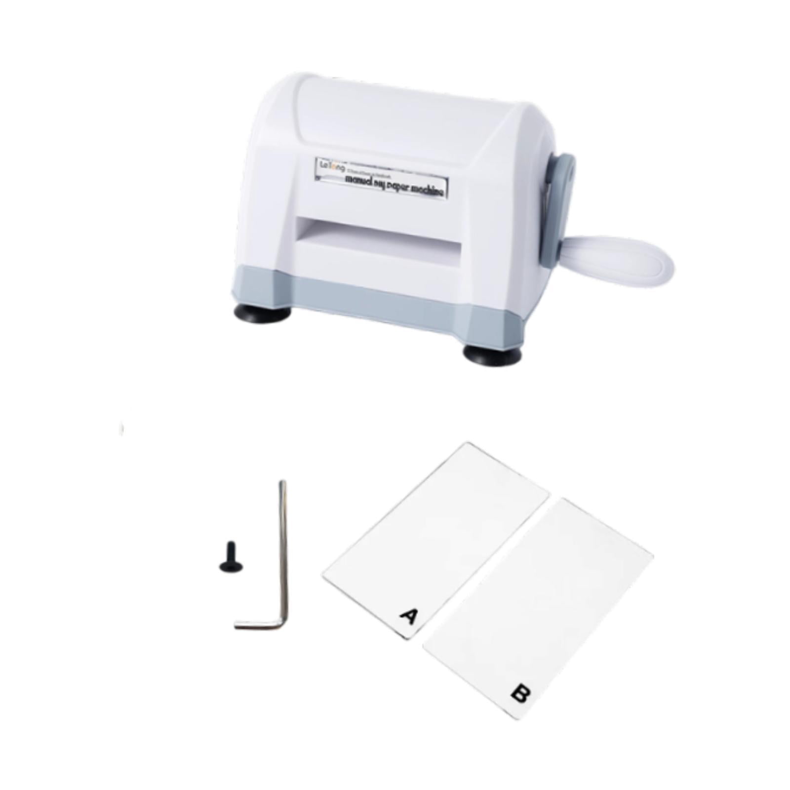 balikha Die Cutting Embossing Machine DIY Scrapbooking Birthday Gift Manual Embossing Machine Portable Die Cut Machine for Boys Girls White