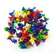 HONBAY 120pcs Multi-Color Pawns Pieces for Board Games, Tabletop Markers Component