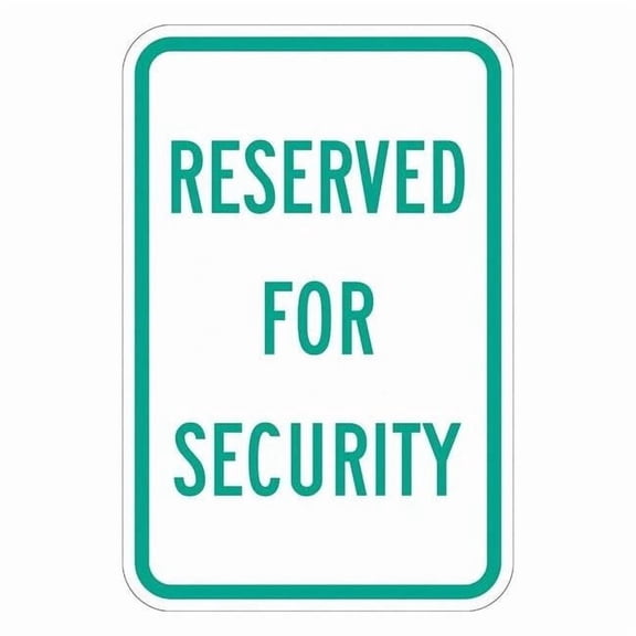 Lyle Security Parking Sign,18" x 12, T1-1185-EG_12x18 T1-1185-EG_12x18