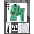 thumbnail image 2 of Lycody Boys Suit Set Slim Fit Kids Formal Suits Toddler Tuxedo Wedding Prom Classic Suits for Boy Teen Black Blue Dress Outfit, 2 of 6