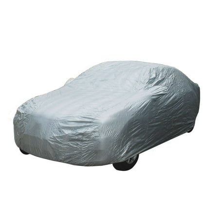 - Full Car Cover Waterproof Snow Dust Rain UV Resistant All Weather Protection Fits up to 188 inches (Silver)