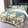 thumbnail image 4 of Luoshdecor Happy Easter Comforter Set,Cute Gnomes Bedding Set 3Pcs for Home Decor (2 Pillowcases&Comforter Cover), 4 of 6