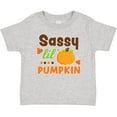 thumbnail image 3 of Inktastic Thanksgiving Sassy Lil Pumpkin with Fall Leaves Girls Baby T-Shirt, 3 of 5