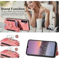 thumbnail image 4 of A15 5G Case,Card Holder Wallet for Galaxy A15 5G Phone Case,A15 Case Ring Stand,RFID-Blocking,Wrist Strap,Leather Protective Magnetic Flip Cases Cover for Samsung Galaxy A15 (2024) (Pink), 4 of 14