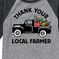 thumbnail image 3 of Instant Message - Thank Your Local Farmer - Toddler & Youth Raglan Graphic T-Shirt, 3 of 6