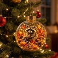 thumbnail image 5 of 2026 Christmas Home Party Decoration Fall Ornament Forest Wildlife In Glass Ball Hanging Ornament Pumpkin Maple Leaf Thanksgiving Christmas Tree Decor Christmas Celebration Party Supplies, 5 of 7