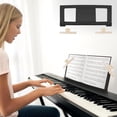 thumbnail image 3 of HUGFEGWE Electronic Keyboard Music Stand Keyboard, Music Score Stand Fit for Multiple Keyboard Models, Portable Music Stand & Desktop Book Stand, Keyboard Piano Accessories for U2537-17674, 3 of 7