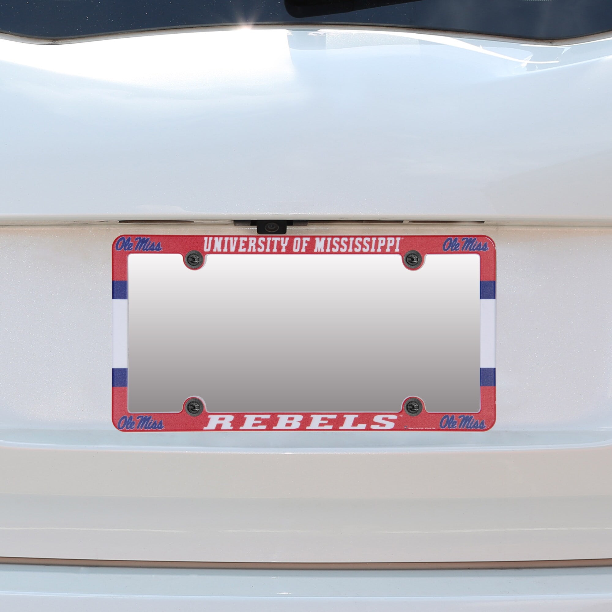 Mississippi Rebels Plastic Tag License Plate Tag Frame