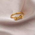 thumbnail image 4 of K-KED Fashion 18k Gold Filled Bow Ring Womens Jewellery Accessories Party Engagement-5, 4 of 8