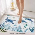 thumbnail image 3 of Blue Green Sea Turtle Door Mat&nbsp;Indoor Outdoor Entrance, Non Slip Rug for Kitchen Bathroom Entryway Rug, Summer Ocean Coral Fish Seahorse Washable Doormat Floor Mat for Office 20x31.5 Inch, 3 of 8