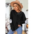 thumbnail image 4 of KimSoong Halloween Ghosts Graphic Sweatshirt Women's Season Sweatshirts Halloween Graphic Crew Neck Tops Casual Sweater, 4 of 8