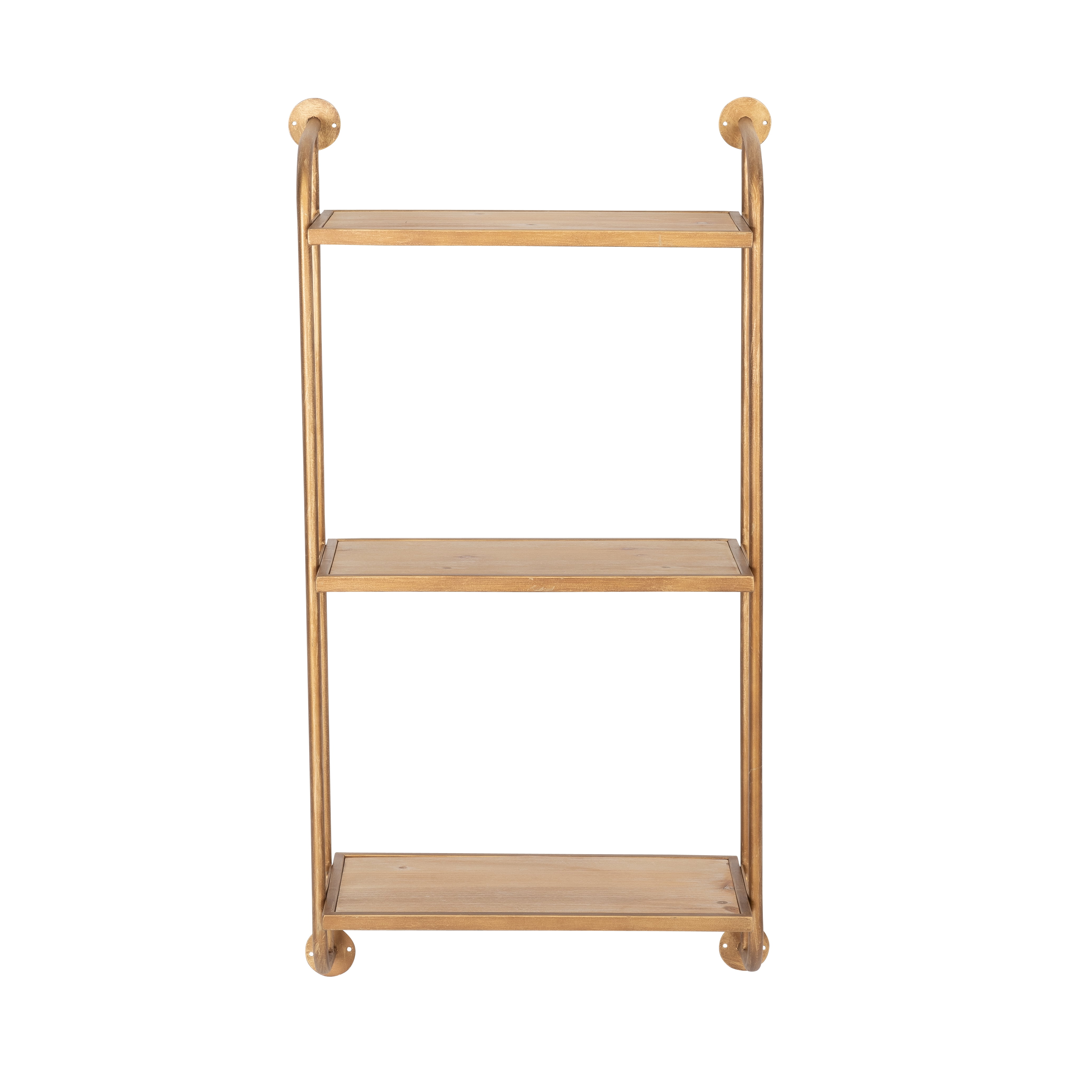 Aspire Home Accents 8 in x 18 in 3-Tier Distressed Floating Shelf
