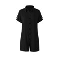 thumbnail image 2 of Gibobby pantalones de yoga Mono de verano Pantalones de malla Conjunto deportivo de dos piezas sexy de color sólido(Negro， XL), 2 of 3
