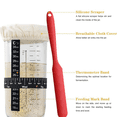 thumbnail image 2 of Bread Fermentation Glass Jar,Have Breathable Cloth Cover,Thermometer,Reusable Sour Dough Jar,Bread Baking,Large, 2 of 8