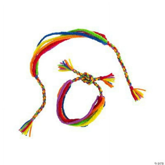 Rainbow Friendship Bracelets, Birthday, Jewelry, 12 Pieces