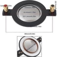thumbnail image 3 of 44.4 Mm 8 Ohm Voice Coil Replacement For Titanium Film Membrane Compatible With Mackie Srm450 C300z Paudio Bmd440 For Home Cinema, 3 of 5
