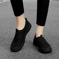 thumbnail image 3 of YOURDIARY Women's Slip-On Sneakers Wide Width Comfort Walking Shoes Casual Flats Black, 3 of 5