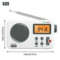 thumbnail image 3 of EIGTHTAIL Portable AM FM Radio with LCD Display   Personal Pocket Radio with Best Reception  USB Cable or 4AA Batteries Powered Digital Stereo Radio Player for Home & Outdoor  Perfect Gif, 3 of 9