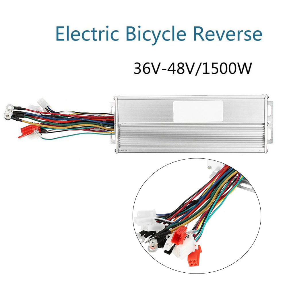 36V/48V 350W Scooter Controller Kit Akozon 24V-48V Waterproof Electric Bicycle Brushless Motor Controller with LCD Display Panel 