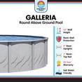 thumbnail image 2 of Lake Effect Pools Galleria 12' Round 52" Height Above Ground Swimming Pool, Full Start-up Kit, 2 of 7