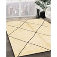 thumbnail image 2 of Ahgly Company Indoor Rectangle Abstract Khaki Gold Solid Area Rugs, 2' x 5', 2 of 6