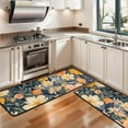 thumbnail image 3 of Kitchen Rugs Sets Of 2,Pioneer Flower Floral Print Pattern Anti Fatigue Kitchen Mat Rugs Non Slip Washable,Decorative Kitchen Floor Mats for Kitchen,Sink,Laundry,17"x47"+17"x47", 3 of 5