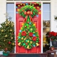 thumbnail image 2 of Festive Door Curtain With Christmas Designs For Indoor Or Outdoor Use Measuring 90X180Cm With Sturdy Polyester And Quick Hang Feature, 2 of 9