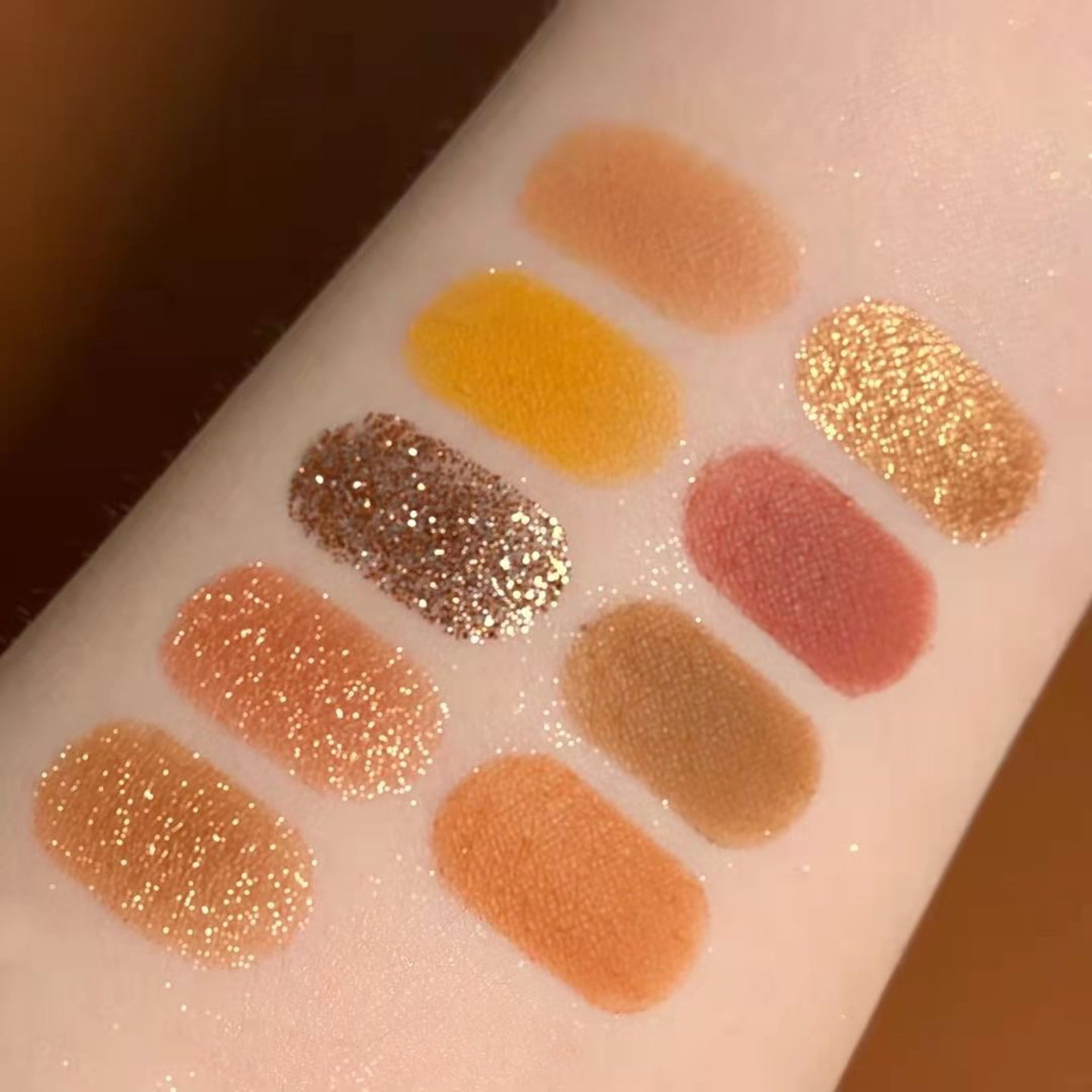Korean Glitter Liner Makeup for Preteen Garb2art Cosmetics Sparkling Earth Neutral Eye Shadow Hand Pallet Makeup Make up Pallet Cute Makeup Glow in The Dark Neon Make up Shadow 370 Wet