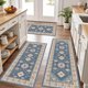 thumbnail image 1 of Juego de alfombras de cocina Crystal Velvet, lavables y resistentes a la suciedad, 1 of 1
