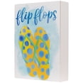 thumbnail image 4 of Northlight Summertime Polka-Dots “Flip Flops” Wooden Box Wall Plaque - 7”, 4 of 7