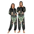 thumbnail image 3 of IAUYY Unisex Adult Onesie Pajamas Ultra-Soft Crystal-Soft Fabric, Halloween Adult Onesie Pajamas Adults,With a Zipper Plus Size Onesie Pajamas, Mysterious Pattern, 3 of 6