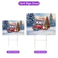 thumbnail image 5 of Santa is Coming Shetland Sheepdog Merry Christmas Xmas Noel Truck Tree Yard Sign Sheltie Dog Lover Gifts Outdoor Home Lawn Garden Porch Decor - 02023, 5 of 5