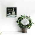 thumbnail image 3 of NIJIAN Peace on Earth Christmas Tree Wall Art, Black, White, & Gold Winter Art, Great Gift Idea, Premium Gallery Wrapped Canvas Decor, Ready to Hang, 3 of 5