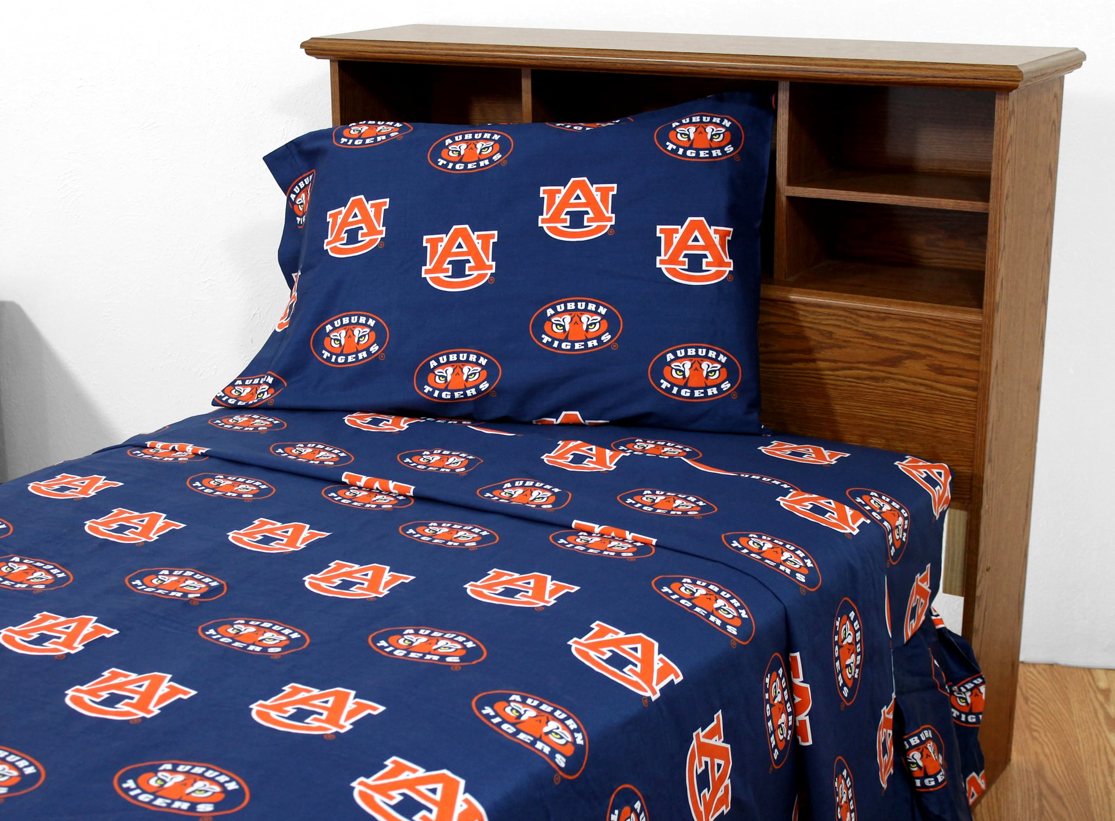 Auburn Tigers Sheet Set Choose From Your Size and Color Blue Full