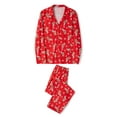 thumbnail image 2 of Christmas Family Matching Pajamas Set Cute Snowman Tops and Plaid Trousers Home Sleepwear Clothes for XMAS, 2 of 10