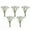 White, variant on COM1950s 5-Pack Plastic Carnation Artificial Flowers - Faux Floral Arrangements for Home,Garden,Event Decor (11.4In,1.76Oz)