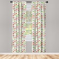 thumbnail image 3 of Ambesonne Vegetables Curtains, Simple Food Themed Art, Pair of 28"x63", Multicolor, 3 of 5