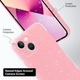 thumbnail image 3 of Case for iPhone 13 Glitter, Shiny Bling Sparkle Cover for Women, Soft TPU Slim Fit Shockproof Protective Phone Cases Compatible with iPhone 13(6.1 Inch)-Pink Glitter, 3 of 10