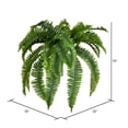 thumbnail image 2 of Vickerman 19" Artificial Green Boston Fern Bush., 2 of 2