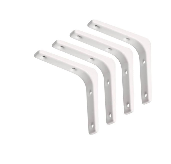 Shelf Kit White 24 in. D x 8 in. L x 0.6 in. H