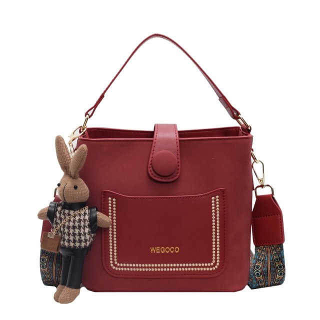 Bolso Bandolera Tipo Cubo para Mujer Con Correa Ancha El Hombro