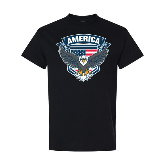 Inktastic America with Eagle Shield and Banner T-Shirt