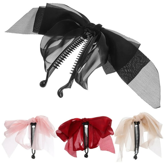 FOMIYES 4pcs Elegant Banana Clips For Women Durable Hair Bows For Thick Curly Hair Comfortable Hold Versatile Styling